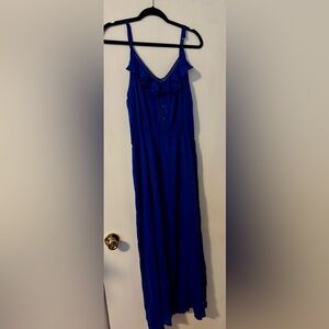 Elegant Blue Maxi Dress